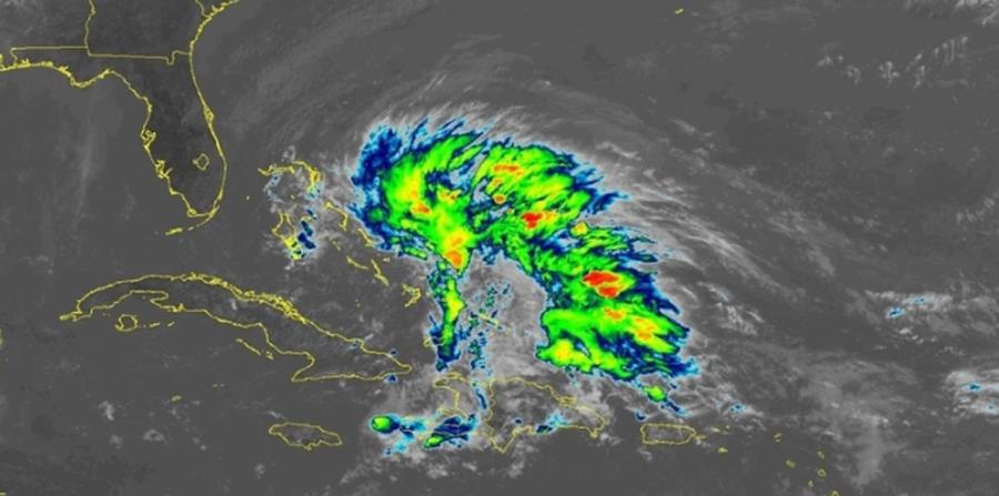 Imagen de satélite de la baja presión que se encamina hacia Florida. (Captura / NOAA) (horizontal-x3)