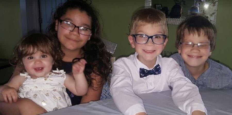 Los niños fueron identificados como Irayan López, de 12 años; Lillia López de 10; Aiden Lindsey, de 6 y Dove Lindsey de 22 meses. (horizontal-x3)