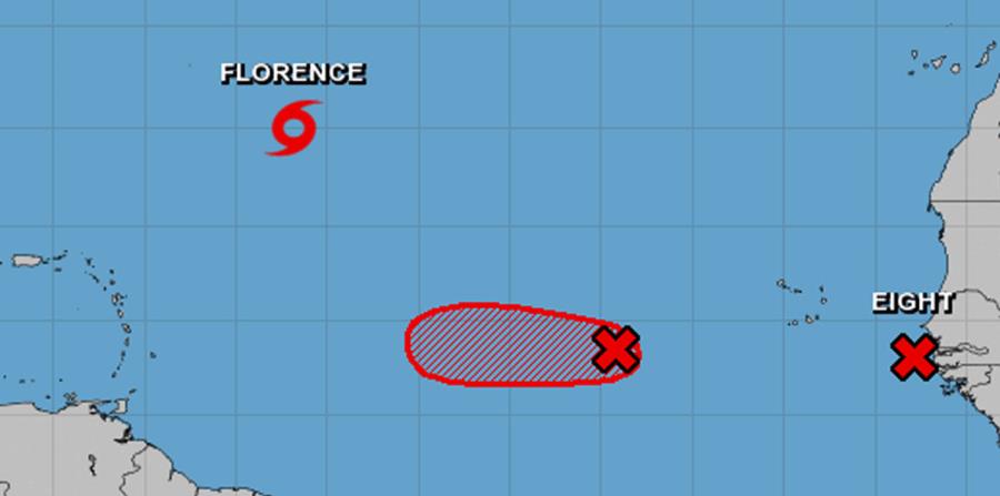 Mapa de proyecciones del Centro Nacional de Huracanes. (Captura / NOAA) (horizontal-x3)
