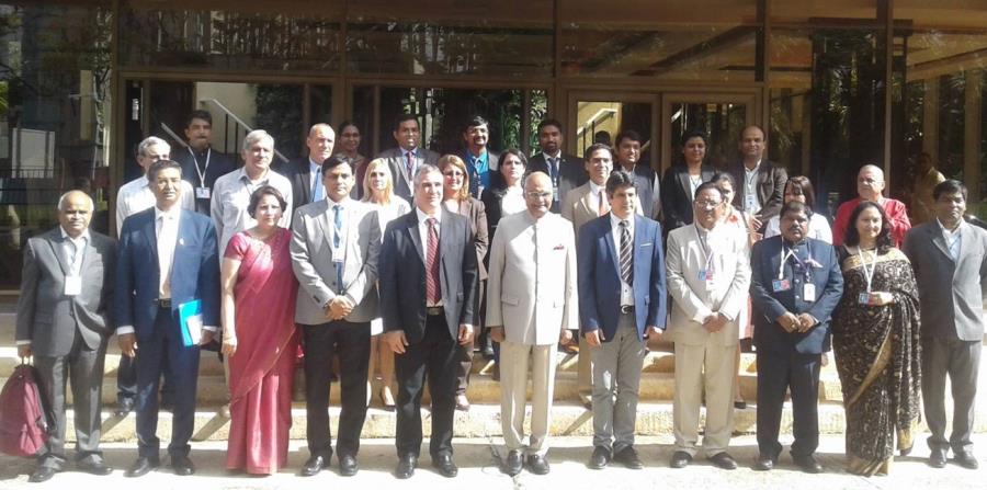 Delegación de la India, encabezada por su presidente Ram Nath Kovind, junto a funcionarios cubanos. (Captura / Facebook @cubadebate) (horizontal-x3)