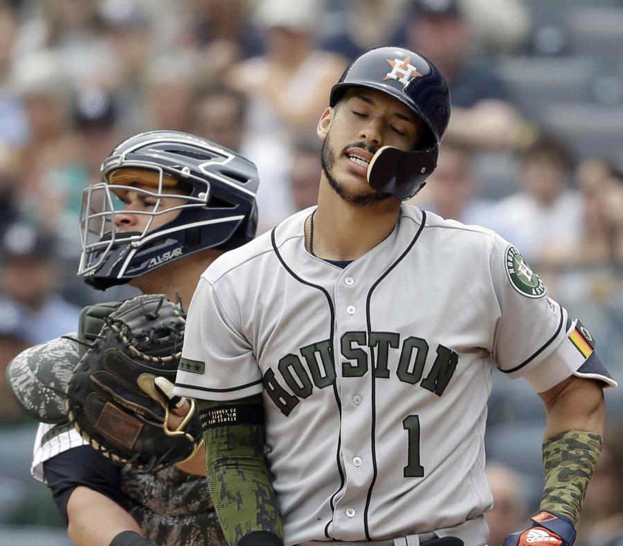 Correa bateaba para .268 con 13 jonrones y 49 impulsadas en 73 partidos. (AP) (semisquare-x3)