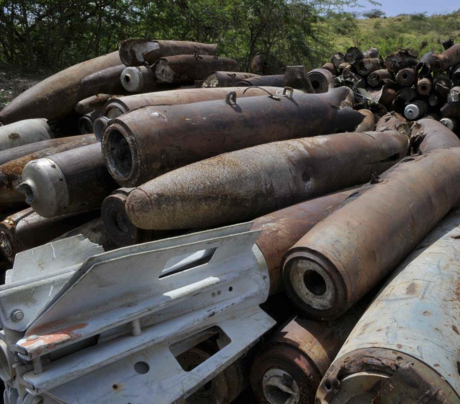 En esta imagen del 2008 se ven municiones del área de tiro de Vieques. (GFR Media) (semisquare-x3)