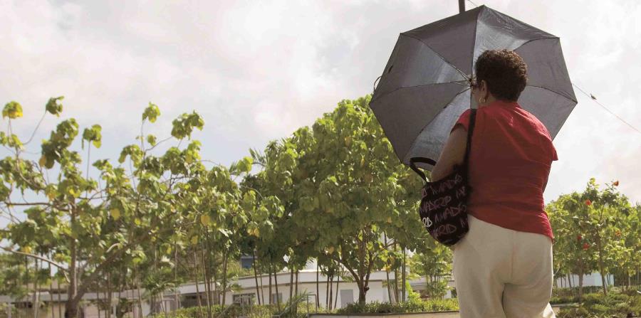 Una mujer se protege con una sombrilla del sol. (Archivo / GFR Media) (horizontal-x3)