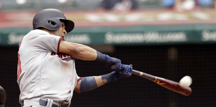 El boricua Eddie Rosario suma 16 jonrones en la temporada. (AP) (horizontal-x3)