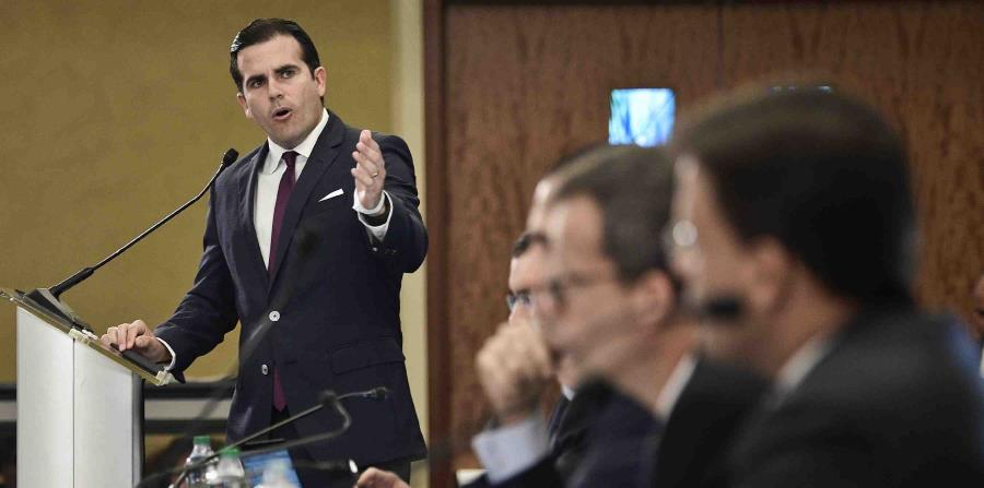 El gobernador Ricardo Rosselló durante una comparecencia ante la Junta de Supervisión Fiscal. (GFR Media) (horizontal-x3)