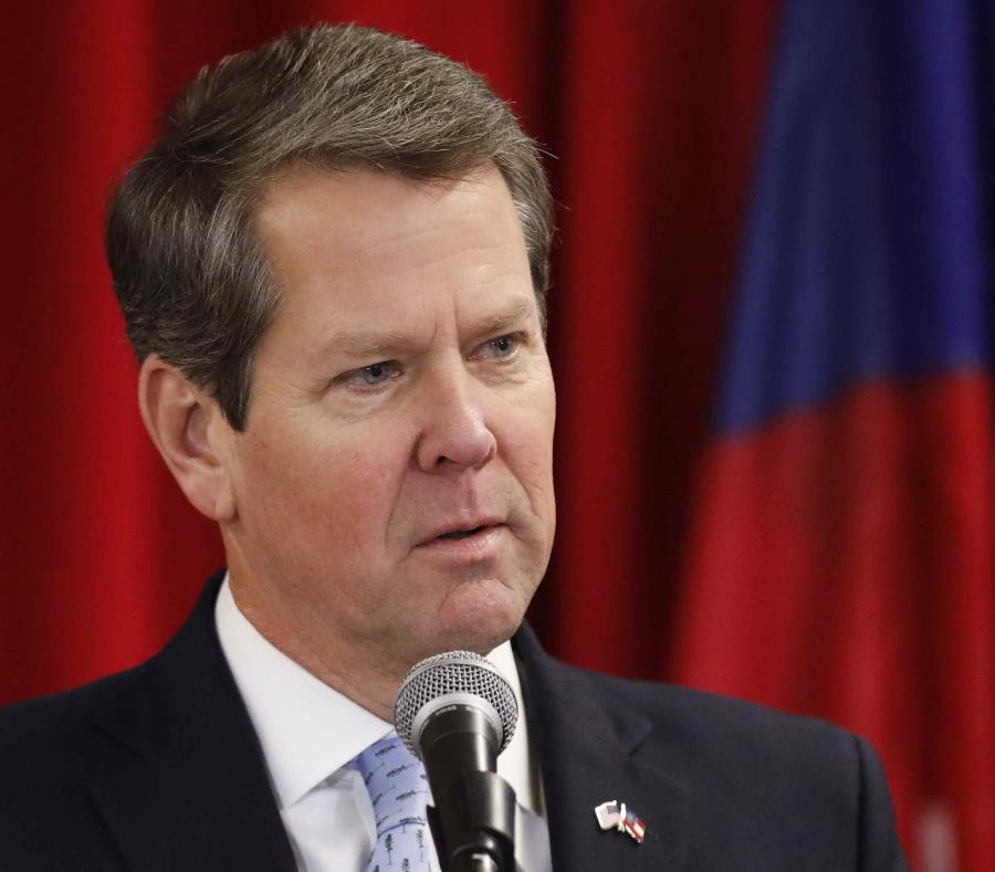 El gobernador electo de Georgia, Brian Kemp, durante la reunión bianual del Instituto de Legisladores de Georgia en la Universidad de Georgia en Athens. (AP) (semisquare-x3)