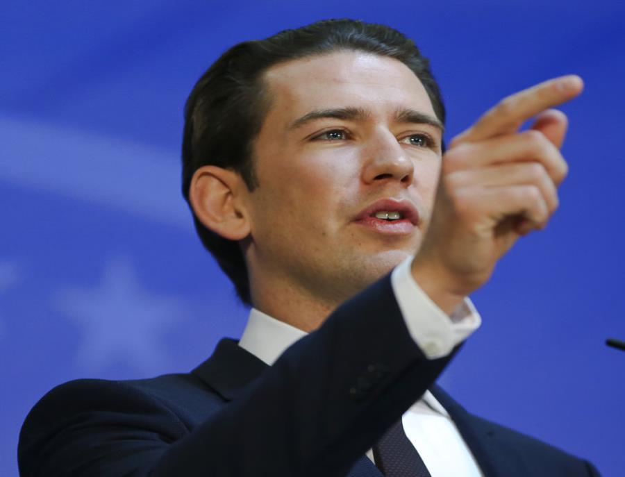 el canciller austríaco, Sebastian Kurz (semisquare-x3)