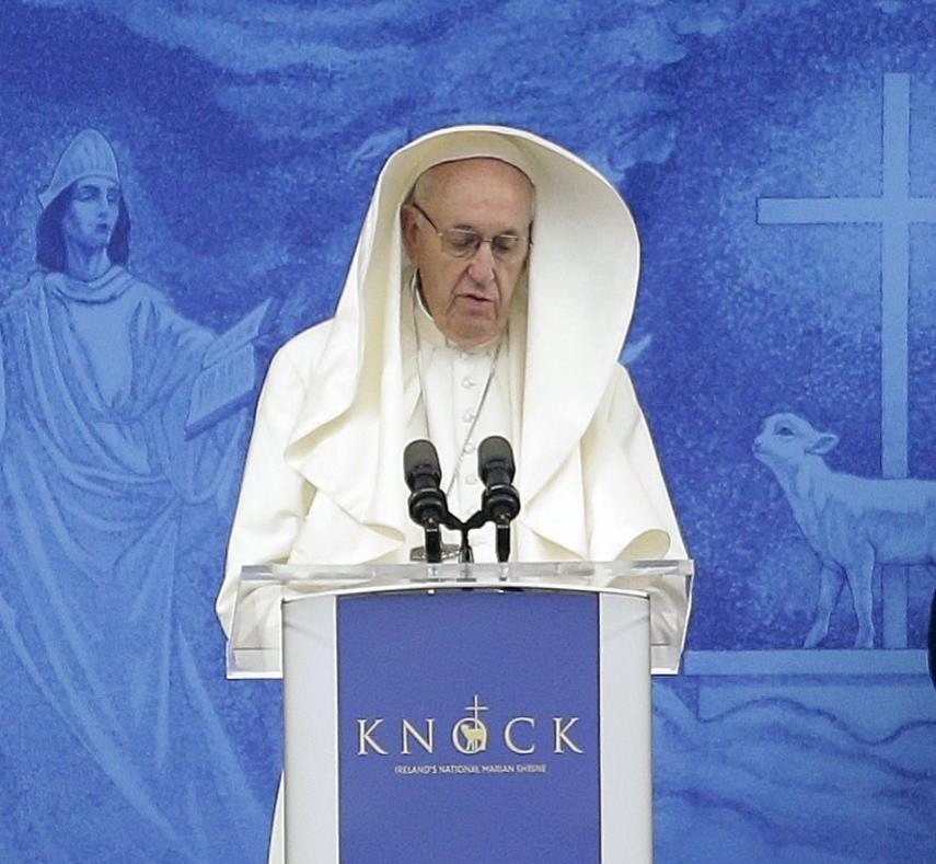 El papa Francisco durante un discurso en Irlanda. (AP) (semisquare-x3)