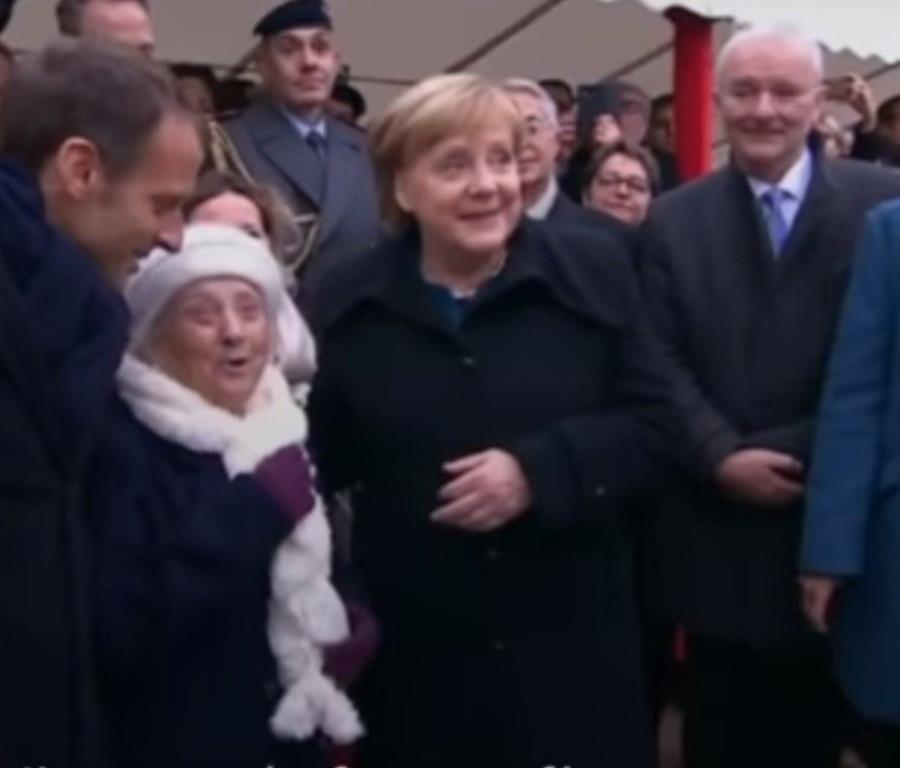 La Canciller alemana, Angela Merkel, y el presidente francés, Emmanuel Macron, recordaron la firma del armisticio que puso fin a la Gran Guerra en 1918 (semisquare-x3)
