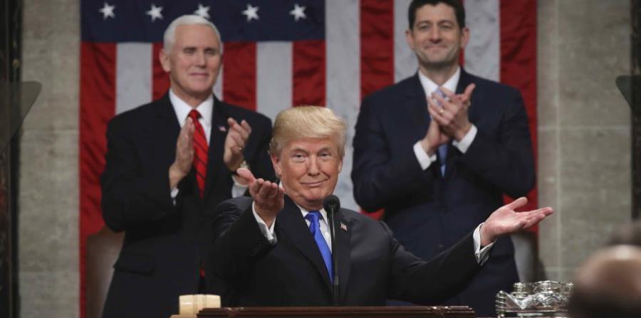 Donald Trumo during his message of State of the Union. (horizontal-x3)