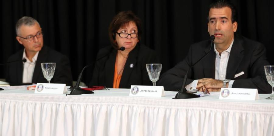 Noel Zamot, Natalie Jaresko and José B. Carrión (horizontal-x3)