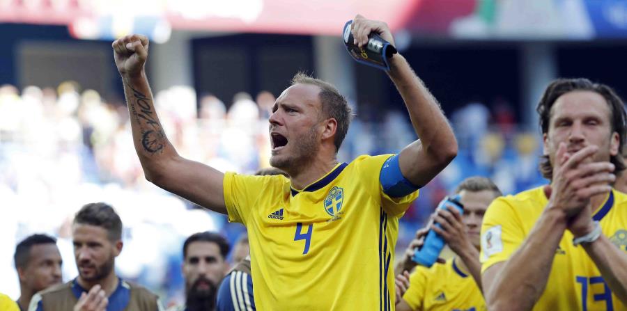 Andreas Granqvist, jugador de Suecia. (AP) (horizontal-x3)