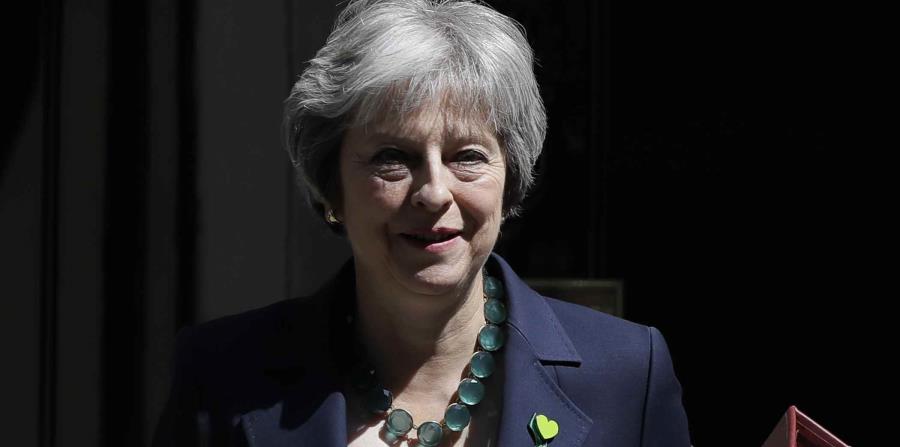 La primera ministra británica Theresa May en Londres. (horizontal-x3)