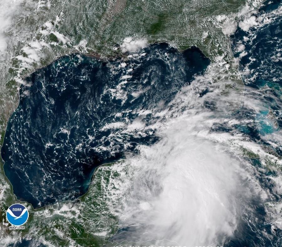 Imagen satelital de Michael en el Golfo de México. (NOAA) (semisquare-x3)