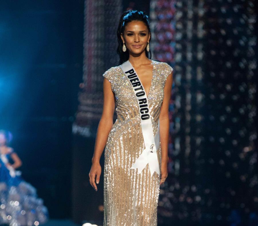 Kiara Liz Ortega durante la semifinal de Miss Universe. (AP) (semisquare-x3)