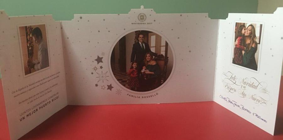 Esta es la primera postal de Navidad del gobernador Ricardo Rosselló. (Suministrada) (horizontal-x3)