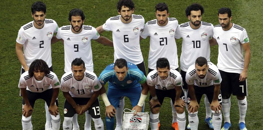 Selección de Egipto durante un partido del Mundial. (AP) (horizontal-x3)