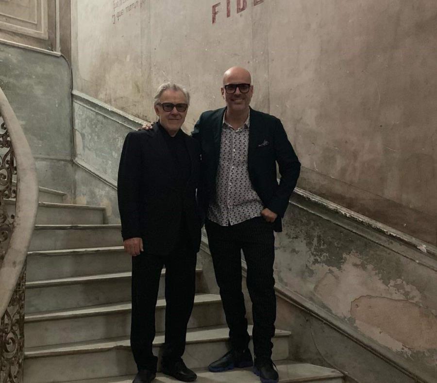 Harvey Keitel, estrella de la actuación, y el productor de origen venezolano, Andrés Levi. (Suministrada) (semisquare-x3)