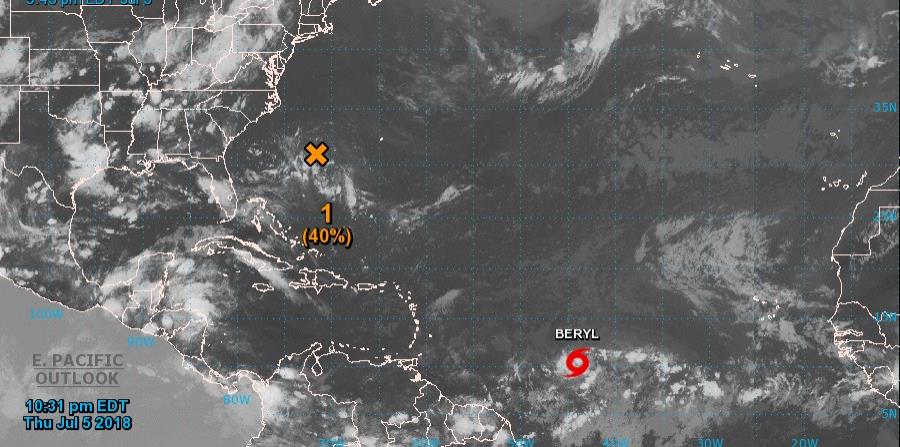 Imagen satelital de Beryl. (horizontal-x3)