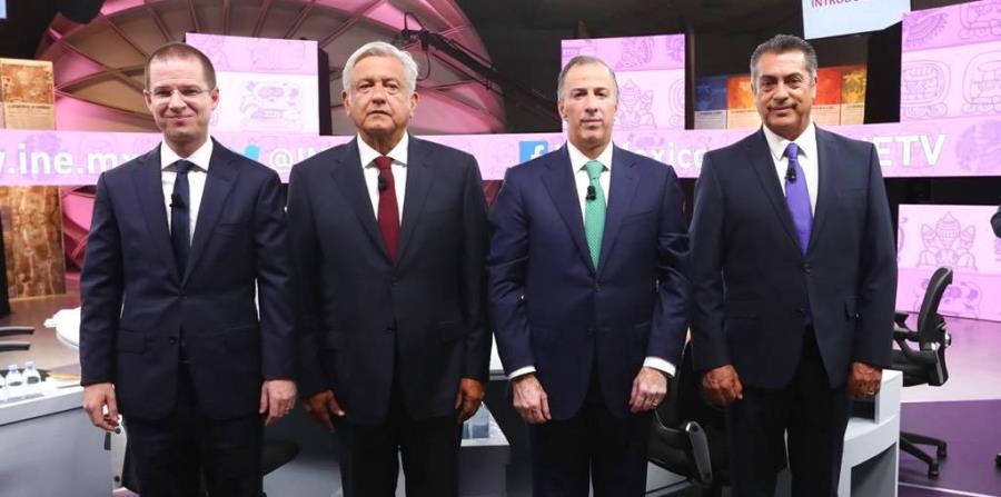 Los candidatos a la Presidencia de México: Ricardo Anaya, Andrés Manuel Lopez Obrador, José Antonio Meade y Jaime Rodriguez (horizontal-x3)