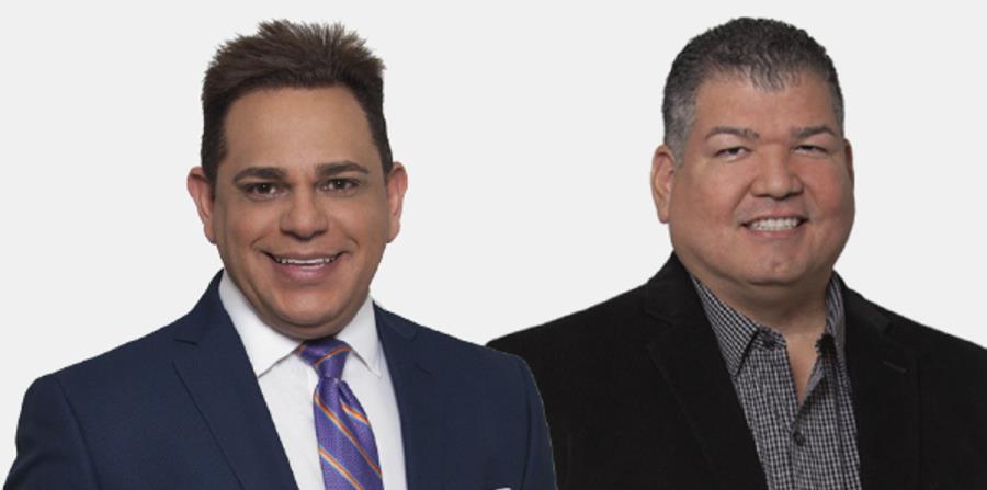 Los periodistas Hiram Torraca (derecha) y Eugene Guzmán. (horizontal-x3)