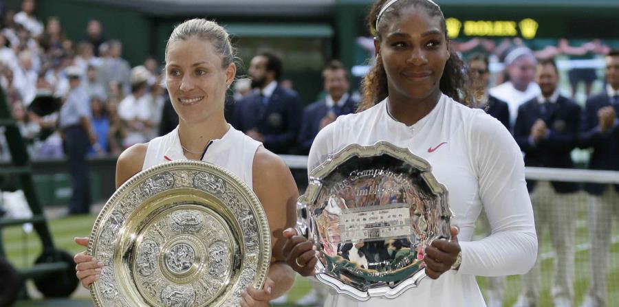 La campeona Angelique Kerber y subcampeona Serena Williams. (AP) (horizontal-x3)