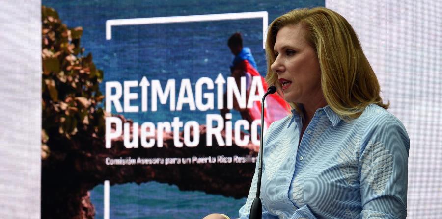 La Comisión Asesora para un Puerto Rico Resiliente presentó su informe en San Juan el pasado 20 de junio. En la foto, Malú Blázquez, directora ejecutiva del grupo. (horizontal-x3)