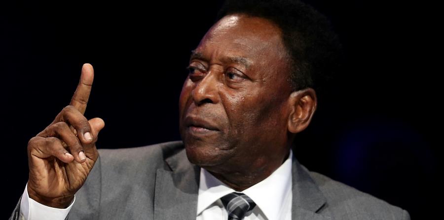 El exfutbolista brasileño Edson Arantes do Nascimento, Pelé, habla hoy, miércoles 14 de marzo de 2018, en Sao Paulo (Brasil), durante el Foro Económico para Latinoamérica. (horizontal-x3)