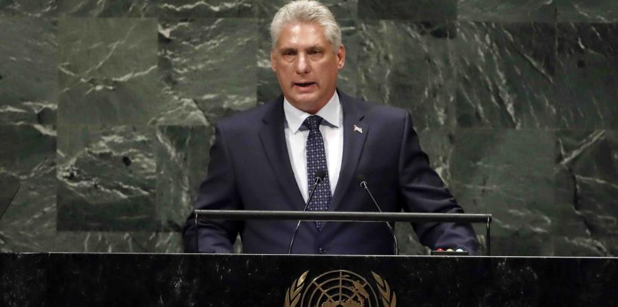 Díaz-Canel dejó claro que Cuba no se doblegará ante la presión de Estados Unidos para conseguir avances democráticos y económicos en la isla. (AP) (horizontal-x3)