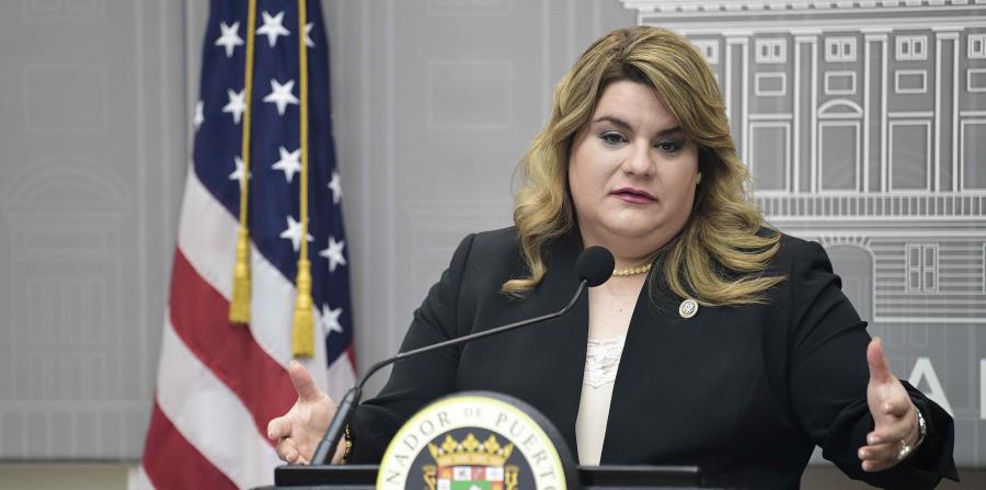 La comisionada residente, Jenniffer González, durante una conferencia de prensa en La Fortaleza. (GFR Media) (horizontal-x3)