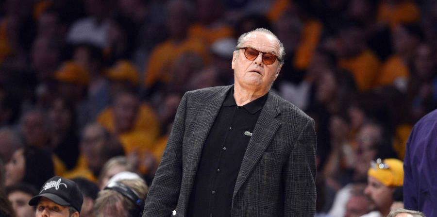 El actor estadounidense Jack Nicholson durante un partido de la NBA. (EFE) (horizontal-x3)