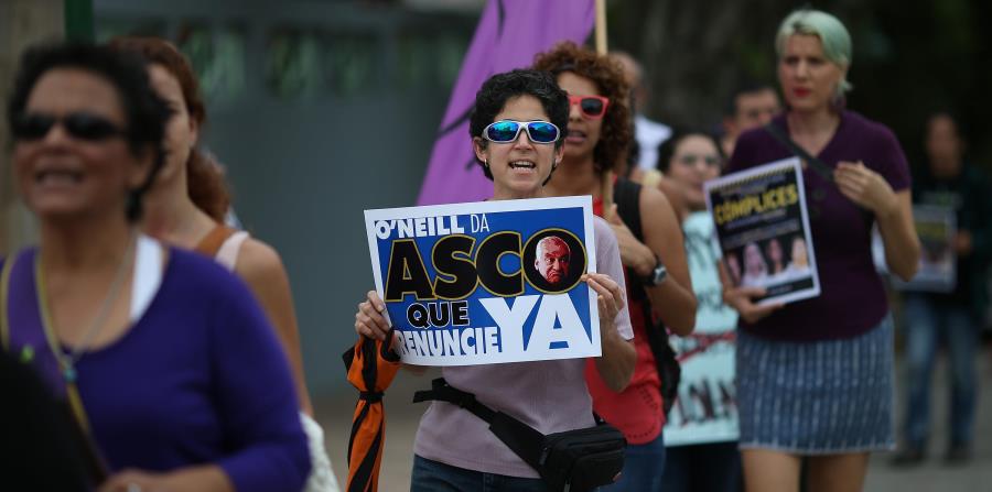 Las denuncias de hostigamiento sexual contra el exalcalde de Guaynabo Héctor O’Neill provocaron la indignación de grupos de mujeres. (horizontal-x3)