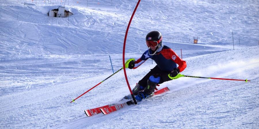 Charles Flaherty tiene la clasificación en los eventos de slalom y giant slalom para la Olimpiada de PyeongChang, Corea del Sur. (Suministrada) (horizontal-x3)