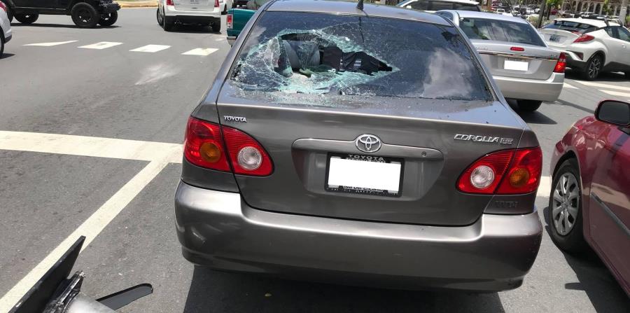 Imagen del auto perjudicado en Dorado. (horizontal-x3)