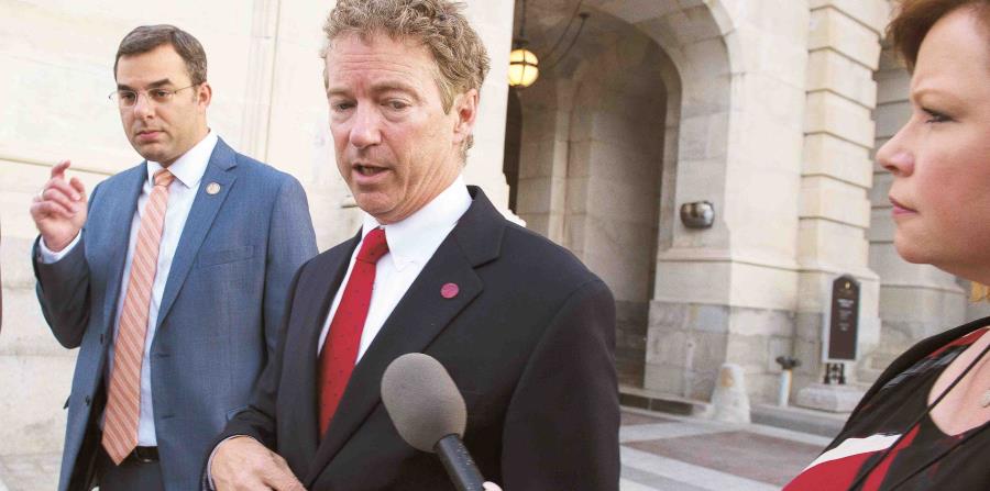 Los senadores votaron 61-36 para rechazar una enmienda propuesta por el senador republicano Rand Paul a la ley anual de política militar. (horizontal-x3)