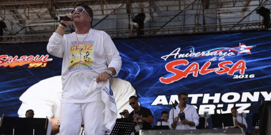 Anthony Cruz durante el espectáculo