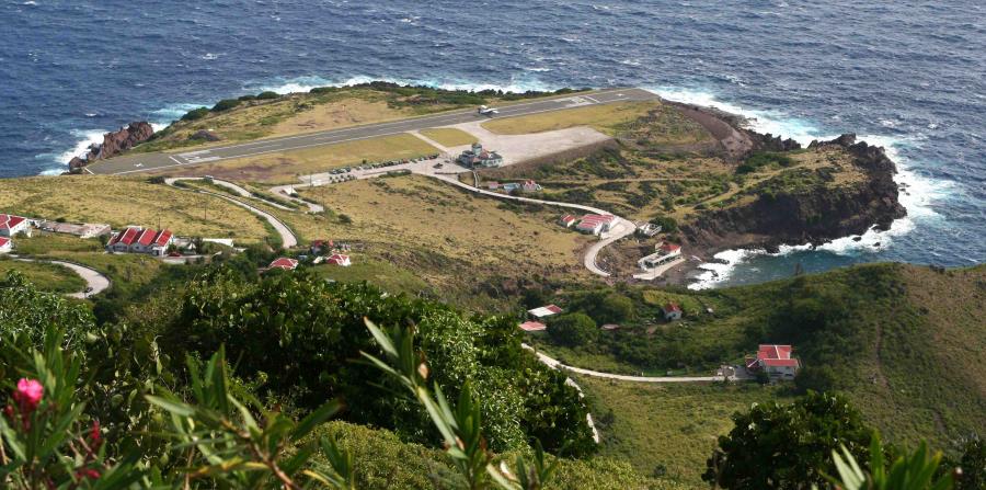 Aeropuerto Juancho E. Yrausquin, en la Isla de Saba (horizontal-x3)