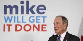 En arranque electoral, Trump se enfoca en su rival Bloomberg