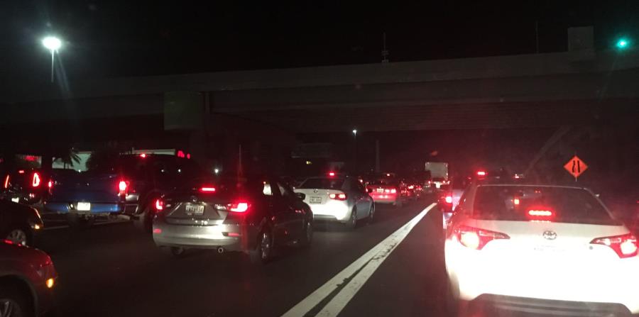 Los trabajos que generan una gran congestión de tránsito en la autopista José de Diego inician a la altura del kilómetro 3.3. (horizontal-x3)