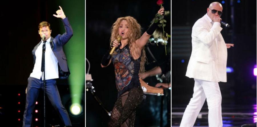 Ricky Martin, Shakira y Pitbull en el Mundial de fútbol (horizontal-x3)