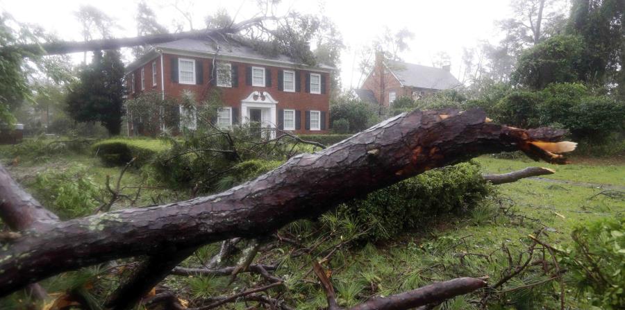 Se prevé que Michael comience a azotar a las Carolinas el miércoles mientras avanza por tierra firme. (AP / Chuck Burton) (horizontal-x3)