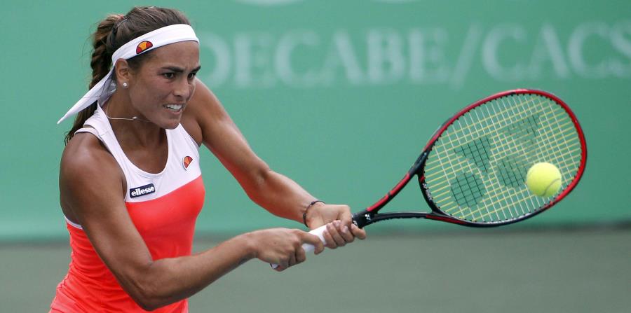 Mónica Puig despachó a Aliaksandra Sasnovich en apenas una hora con 13 minutos. (EFE / Luis Eduardo Noriega) (horizontal-x3)