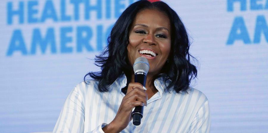 Michelle Obama habla durante un evento en Washington. (horizontal-x3)