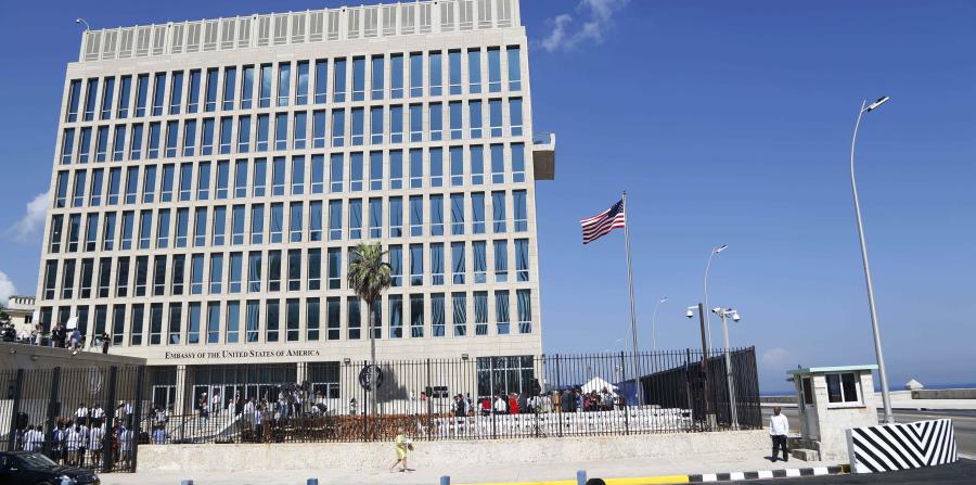 Esta foto de archivo del 14 de agosto de 2015 muestra la embajada de Estados Unidos en La Habana (horizontal-x3)