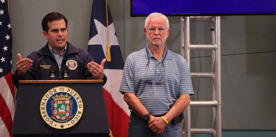 El gobernador Ricardo Rosselló y el secretario del DSP, Héctor Pesquera. (horizontal-x3)
