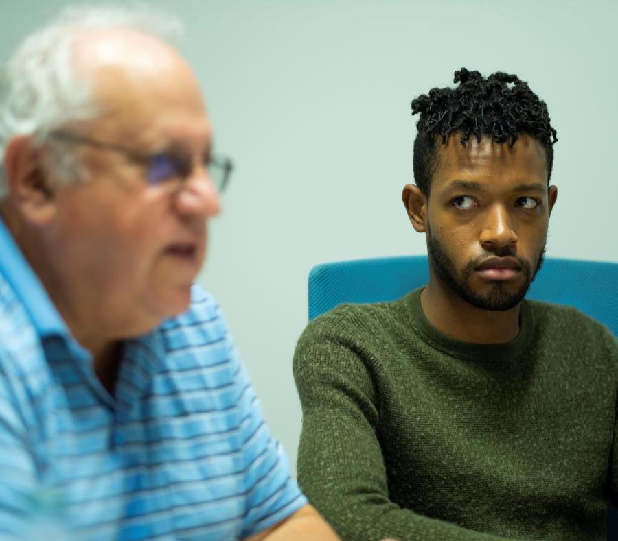 In the picture, community activists Jerome Golberg (right) and Jonathan Roberts. (semisquare-x3)