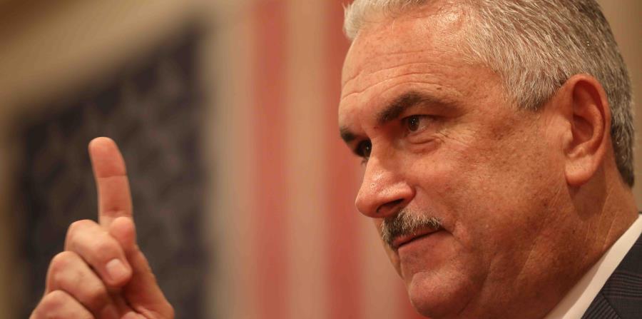 El presidente del Senado, Thomas Rivera Schatz, indicó esta tarde que combatirán a la Junta de Supervisión Fiscal en los tribunales luego de que el caucus del Partido Nuevo Progresista no llegara a un acuerdo sobre la derogación de la Ley80 (horizontal-x3)