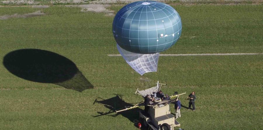 El globo aerostático Winch Aerostat Small Platform o WASP ayudaría a la Patrulla Fronteriza de Estados Unidos a detectar la entrada ilegal a ese país. (horizontal-x3)