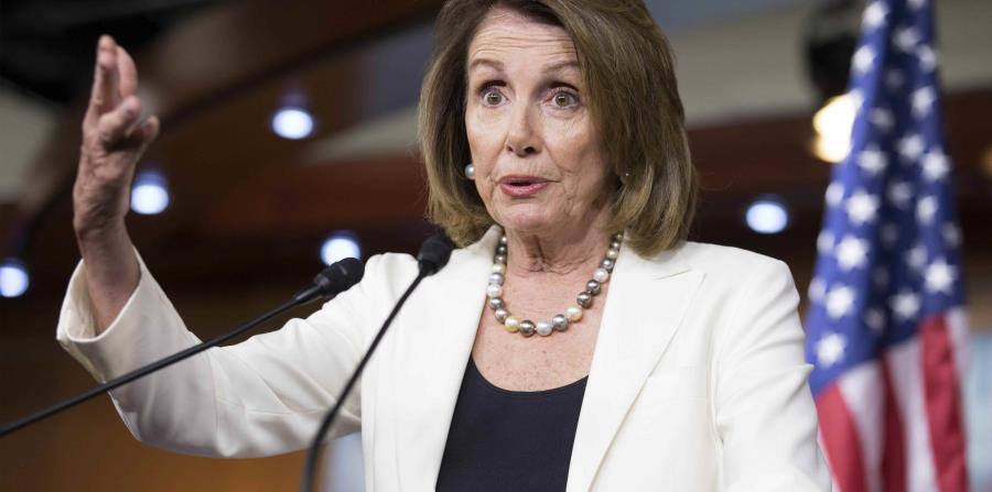 Nancy Pelosi, portavoz de la minoría cameral. (horizontal-x3)