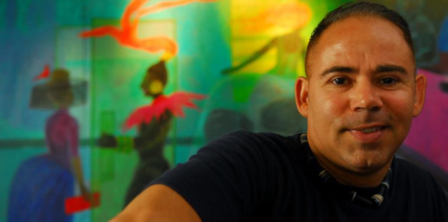 Carlos Cancio, pintor puertorriqueño de la Galería Alegría, radicado entre España y Puerto Rico. (horizontal-x3)